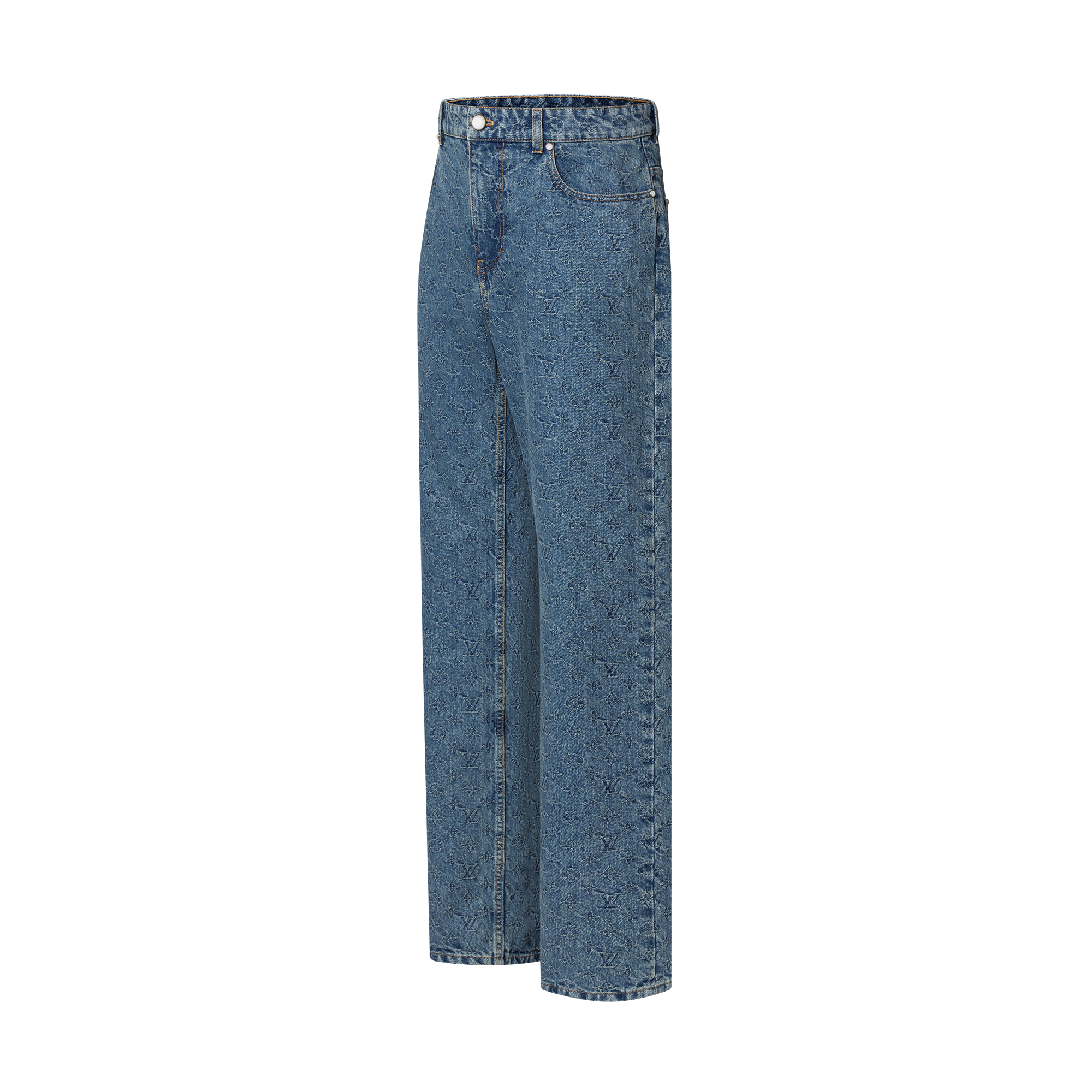 Jeans da skate con motivo Monogram in trama jacquard  Uomo Abbigliamento Collezione Denim | LOUIS VUITTON (Zoom prodotto)